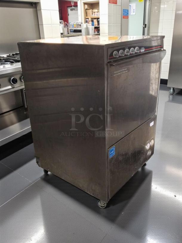 Krono DUPLA 50 USA undercounter dishwasher, premium condition, stainless steel, 220–240V, tested and working, Castel Franco, Italy.