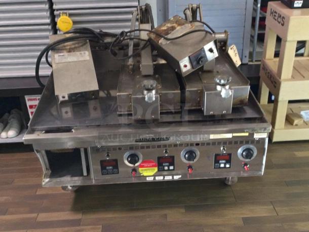 Pristine Keating MIRACLEAN® commercial gas griddle, multi-zone, NSF & UL listed, model KEA-L-GRD-0281, fully tested, Chicago-made.