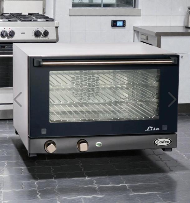 Cadco Lisa OV-013 commercial convection oven, 208-240V, single phase. Top-tier condition, fully tested, working.