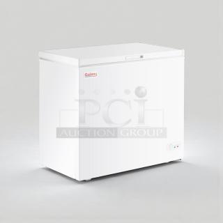 Galaxy 177CF7 commercial chest freezer in immaculate condition, white, 115V, single phase, fully tested and working.