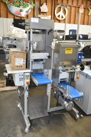 Arcobaleno AMF160 metal commercial pasta machine, floor style on casters, 220/380V, 3 Phase, excellent condition.