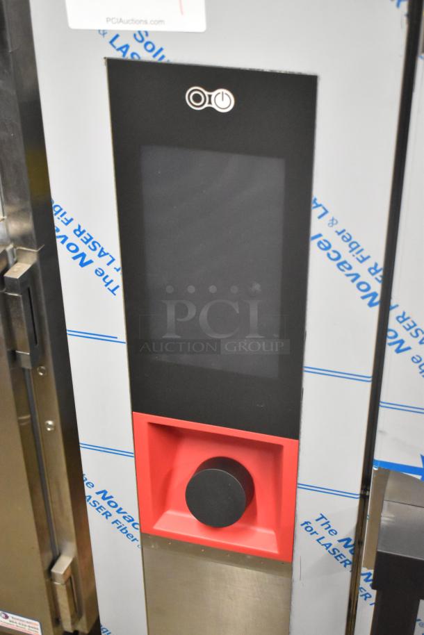 BRAND NEW Blodgett AETE101R stainless steel electric combi convection oven, 208V, 3 phase, control panel shown.