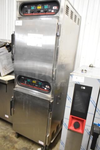 2018 Carter Hoffmann CH1600 N3 stainless steel commercial Cook N Hold oven on casters, 220V, 1 phase, good condition.