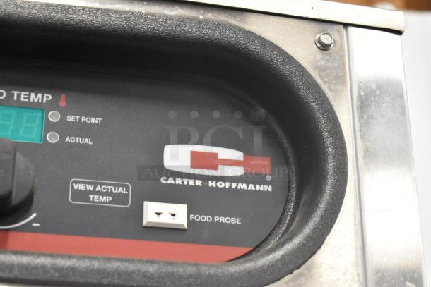 Carter Hoffmann CH1600 stainless steel cook and hold oven control panel, featuring temperature settings and food probe input.