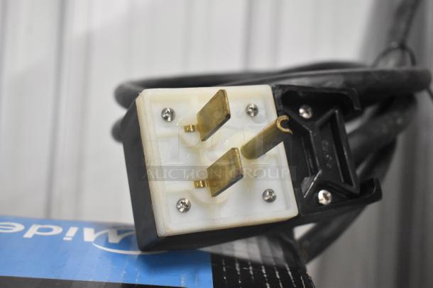 2018 Carter Hoffmann CH1600 Stainless Steel Commercial Oven; 220V, 1 Phase. Features casters. Shown: Power plug.