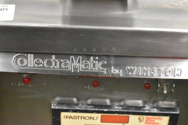 Winston CollectraMatic R620 commercial fryer, stainless steel, electric, 208V, 1 phase. Visible brand marking and indicators.