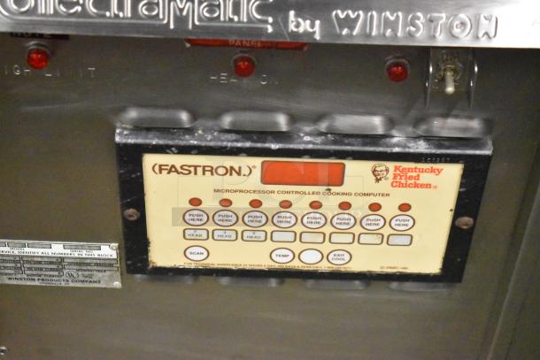 Winston CollectraMatic R620 stainless steel electric pressure fryer, model R620, 208 volts, 1 phase, used condition.