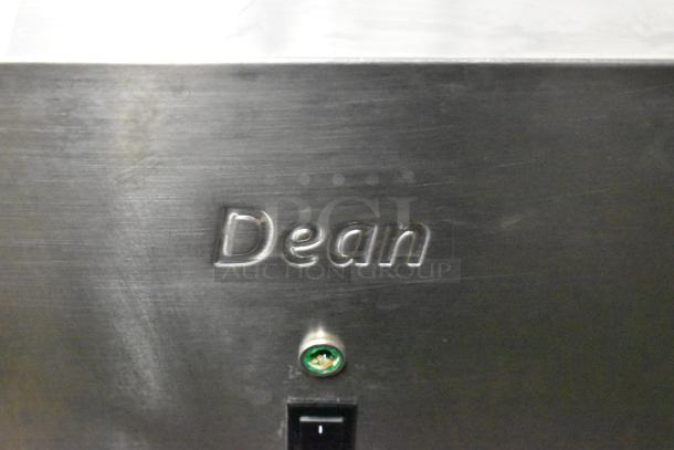 2023 Frymaster Dean SR114ESD stainless steel electric deep fryer, showing "Dean" branding on the panel. 208V, 3-phase.