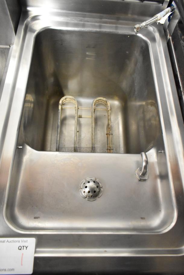 2022 Arcobaleno APCE28 stainless steel electric pasta cooker, floor style, 230V, 3-phase, commercial use, clean.