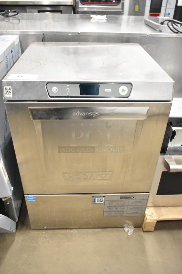 2023 Hobart LXER stainless steel commercial undercounter dishwasher, advansys label, 120/208-240V, 1 phase, excellent condition.