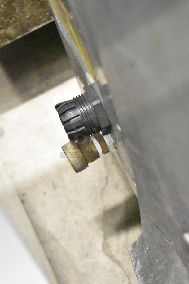 Blodgett Hydrovection Helix stainless steel commercial convection oven, view-through doors, metal racks, visible connectors.