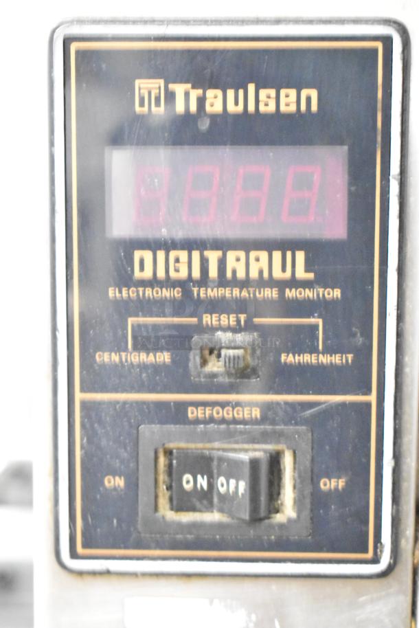 Traulsen electronic temperature monitor with reset and defogger options for RHT 2-32NUT commercial cooler.