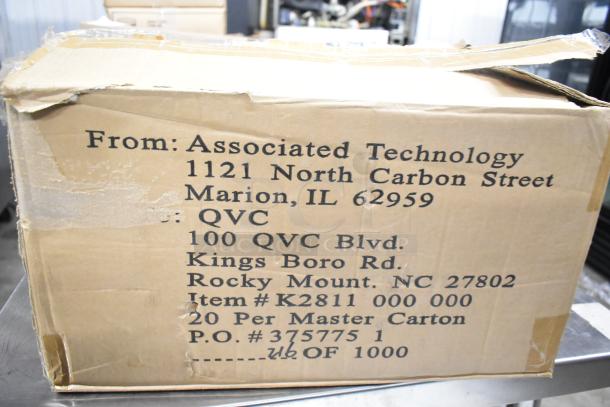 Box of Nut Master Mut Crackers, brand new, showing shipping details from Associated Technology, USA, item #K2811.