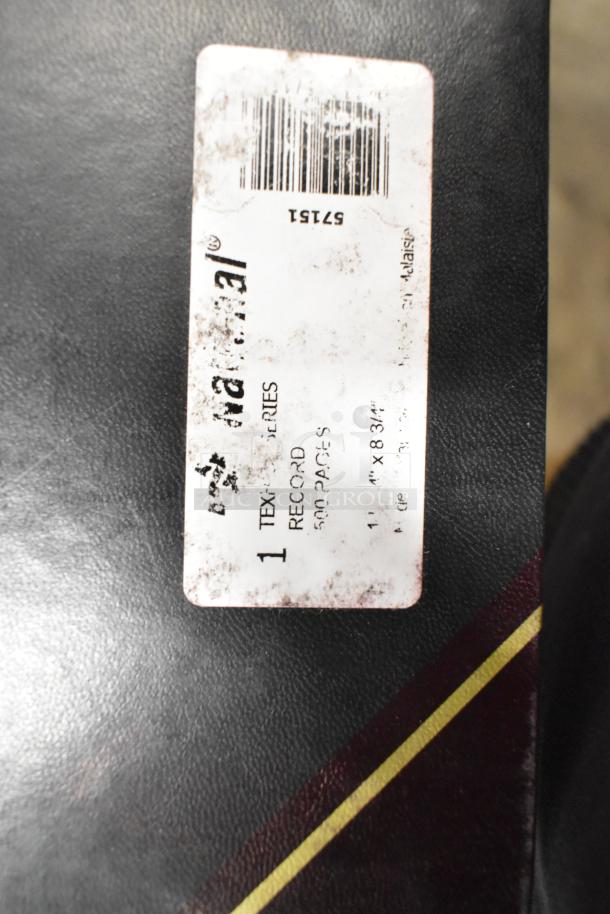 Lot of approximately 25 items including notebooks, copy paper reams, and Lexmark printer cartridge. Label reads "500 pages, 11 3/4" x 8 3/4"."