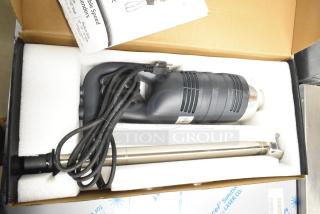 Brand new 2024 AvaMix 21" heavy-duty variable speed immersion blender, 1 1/4 hp, 120V, slight scratches.