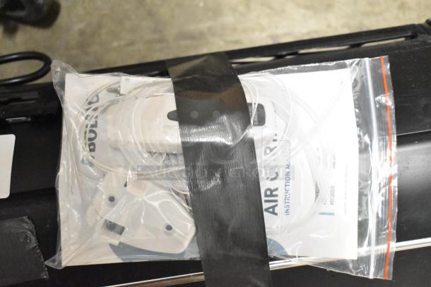 BRAND NEW Boltic 6873518LYB 72" black aluminum air curtain with remote, magnetic door switch, minor scratches.