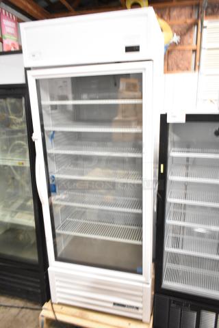 2020 True TSCI-600R-G-PH commercial cooler, single glass door, poly-coated racks, 115V, excellent condition.