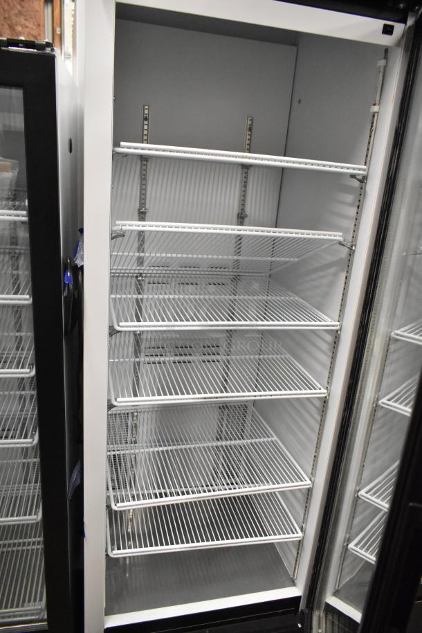 2019 Habco SE18 commercial cooler, single door, metal, poly-coated racks, 115V, 1 phase, pristine condition.