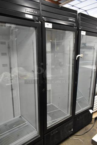 2019 Habco SE18 metal commercial single door reach-in cooler with poly coated rack. 115V, 1 phase, excellent condition.