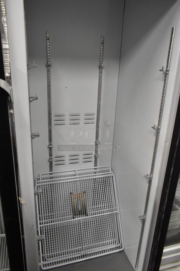 2019 Habco SE18 commercial cooler, single door, metal, poly-coated racks, 115V, 1 phase; interior view.