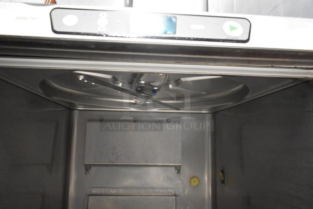 2019 Hobart LXER stainless steel undercounter dishwasher, shown interior. Features 120/208-240V, 1-phase power.