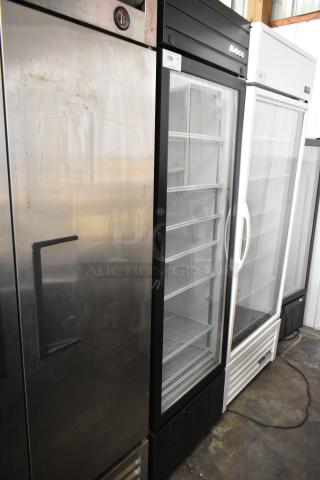 2019 Habco SE18 commercial cooler, single door, metal, poly-coated racks, 115V, 1 phase, good condition.