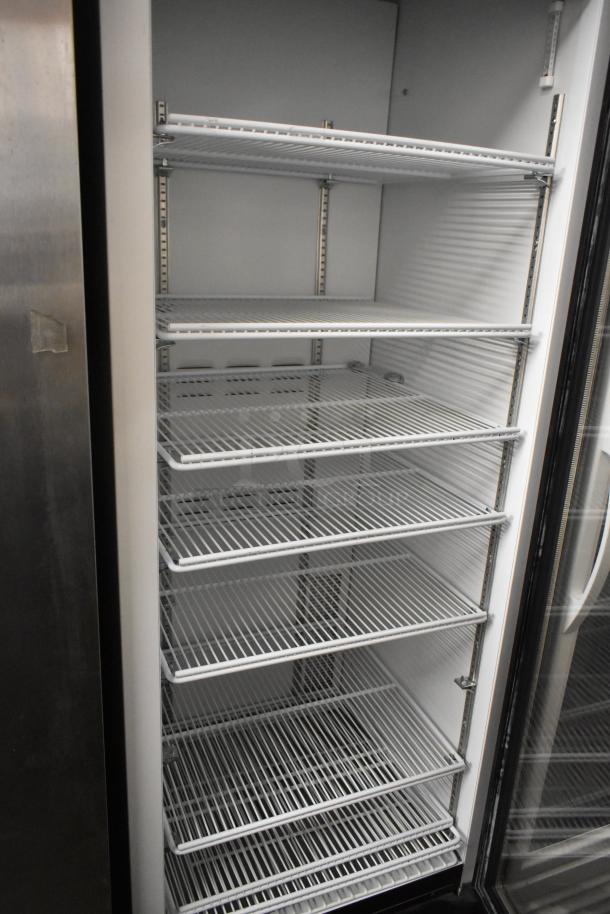 2019 Habco SE18 metal single door cooler, featuring poly-coated racks, 115 volts, 1 phase, excellent condition.