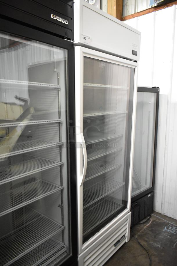 2021 True TSCI-600R-G-PH commercial cooler, glass door, poly-coated racks, 115V, 1 phase, excellent condition.