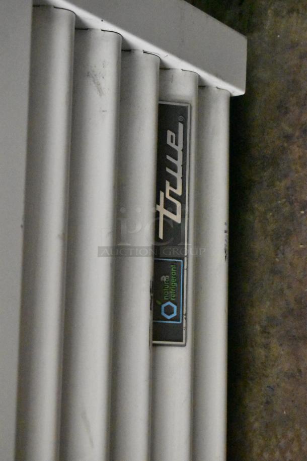 True TSCI-600R-G-PH commercial cooler vent, showing natural refrigerant label.