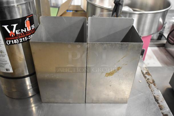 6 items: Fire extinguisher with Venus Fire Safety label, two metal bins, all showing signs of wear. Local pickup only.