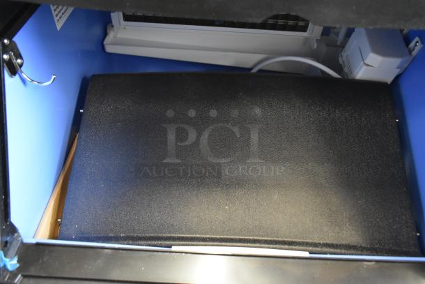 Brand new Avantco 194UCF280A stainless steel commercial undercounter ice machine, 299 lb, 115V, minor scratches and dents.