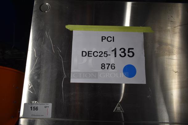 Avantco 177DPO18DD stainless steel double deck countertop oven, new with minor scratches, dual chambers, 240V, 1 phase.