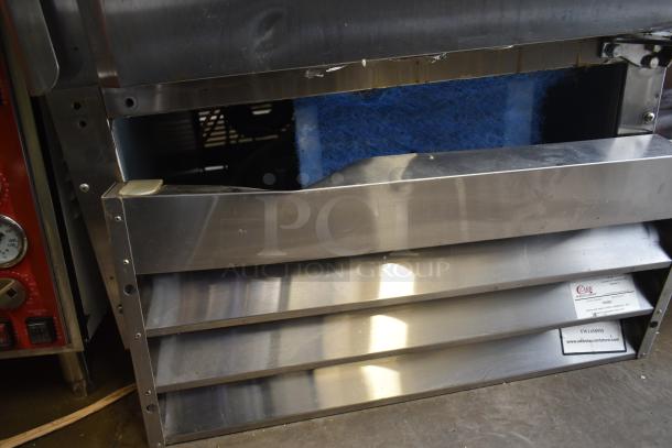 Avantco 178CFD1RR stainless steel commercial cooler with visible poly-coated racks and vents. Single door, 115V, 1 phase.