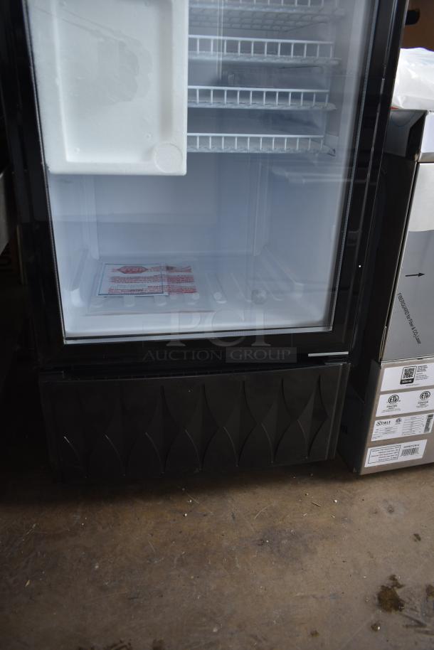 BRAND NEW SCRATCH AND DENT KoolMore MDR-9CP single door cooler with poly coated racks, 115V, 1 phase, metal finish.