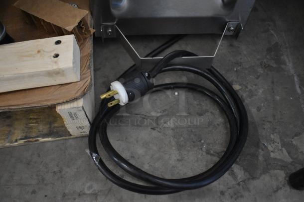 BRAND NEW 2024 Spaceman 6210-C ice cream machine plug, showing scratch and dent on stainless steel body. 110V, 1 phase.