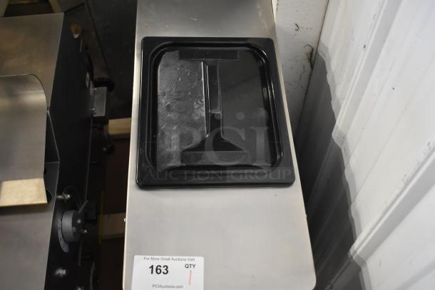 Brand new Spaceman 6210-C stainless steel soft serve machine. Countertop, single flavor, 1 hopper, 110V, scratch and dent.
