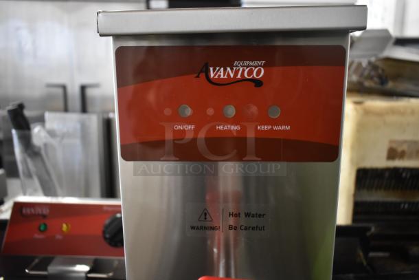 Brand new Avantco 177HWDA2 stainless steel 2-gallon hot water dispenser, 120V, scratch and dent condition.