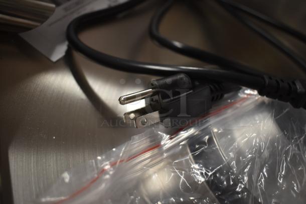 Carnival King 382CCME21 cotton candy machine, 21" stainless steel bowl, 110V plug, shown with protective packaging.