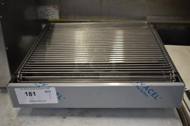 Brand new stainless steel conveyor attachment in excellent condition. Scratch and dent sale. Label shows "181."
