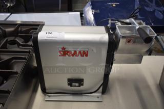 Brand new Sirman GF Dakota 20021608WNA electric hard cheese grater, 2 lb/min, 120V, 1 phase, scratch and dent, model 192.