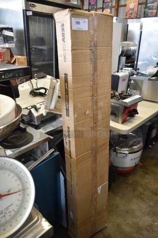 Brand new ServIt 423SW60TLHA 60" lighted strip warmer in box. Single toggle control, 120V, 1 phase. Box shows minor wear.