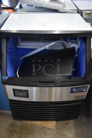 BRAND NEW Avantco 194UCF280A ice machine, stainless steel, 299 lb. capacity, minor cosmetic scratches, 115V, 1 Phase.