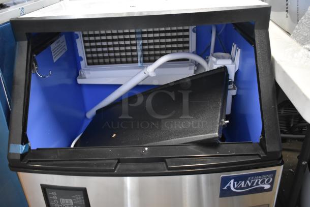 BRAND NEW 2025 Avantco 194UCF280A stainless steel undercounter ice machine, 299 lb capacity, 115V, 1 Phase. Some dents.