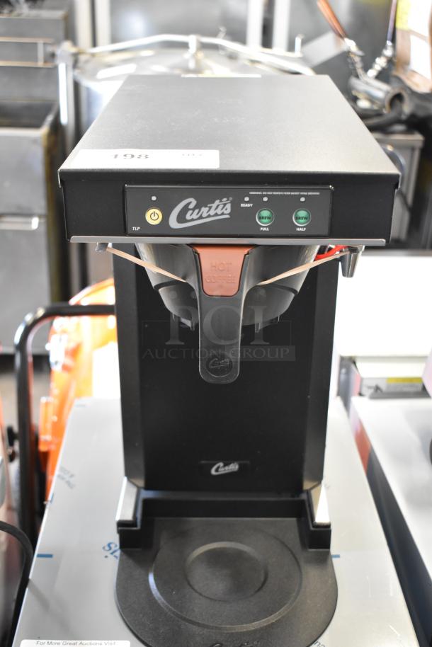 BRAND NEW Curtis TLP Low Profile Airpot Brewer, 18", Hot Water Dispenser, 120V, 1 Phase, Poly Brew Basket, Scratch and Dent.