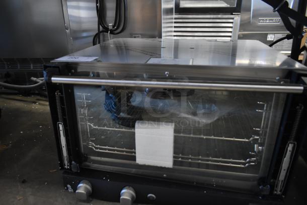 2025 Cadco XAF013-US convection oven, stainless steel, scratch and dent. Countertop electric, 120V, 1 phase.
