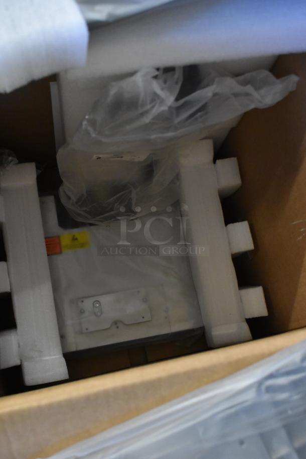 Freshway T Scale in original box, new condition, surrounded by protective foam and plastic for safe transport.