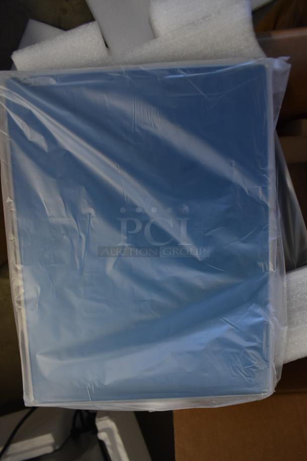 Freshway T Scale in original box, wrapped in blue protective plastic, surrounded by foam padding for protection.