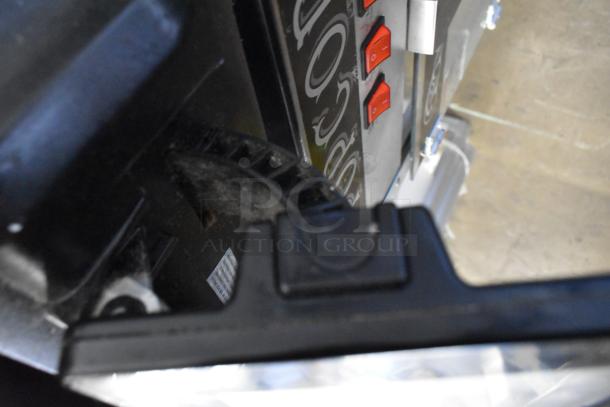 2016 Hobart HTi-LH Metal Commercial Food Scale; lacks power cord, untested. Model HTi-LH; 120/208-240V, 1 Phase.