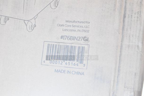 Cardboard packaging showing label with barcode and "Made in China" text, indicating manufacturing details.