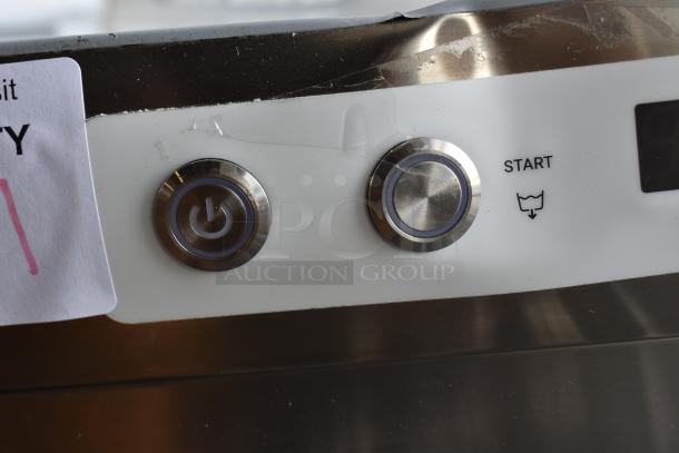 Noble 495HTGW22 undercounter dishwasher controls, stainless steel, scratch and dent condition, 208-240V, 1 phase.
